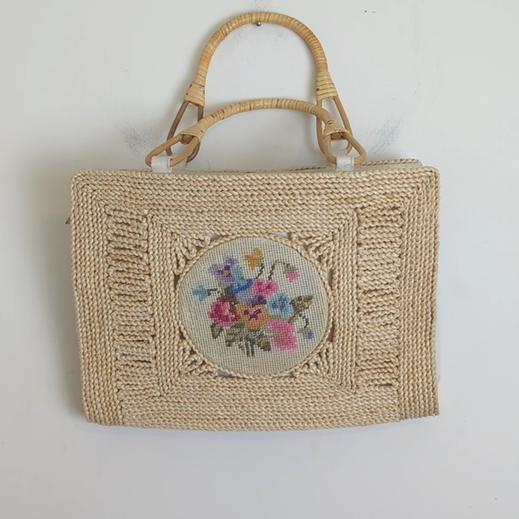 Handbags - Vintage Heiress Embroidered Cottagecore Purse Handbag